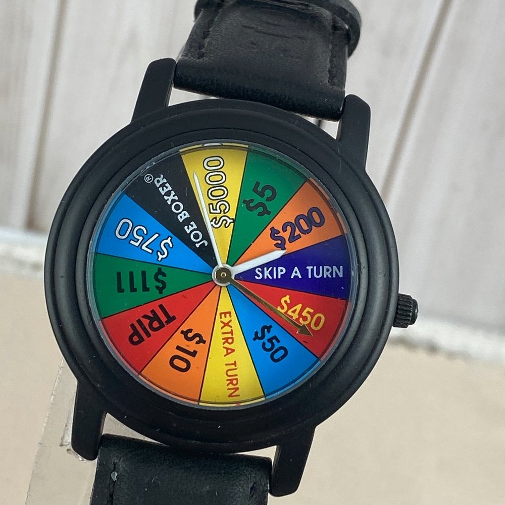 VINTAGE Joe Boxer WHEEL OF FORTUNE 1996 Joe Boxer Unisex Watch